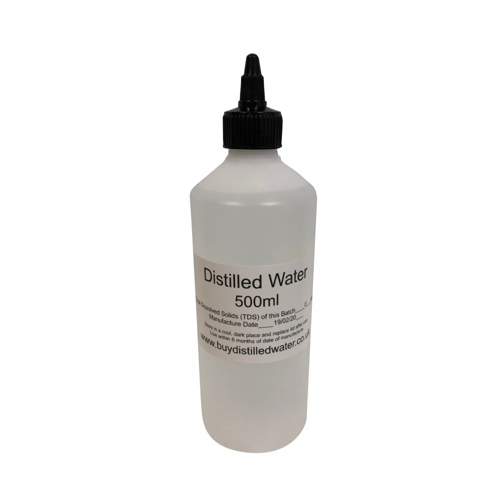 500ml Distilled Water with Twist Cap